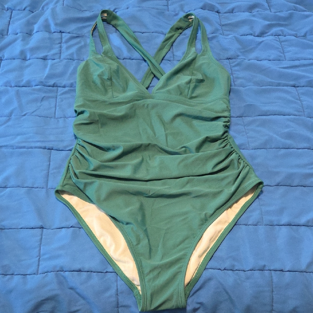 Cupshe Green Women Swim One Piece Size Small